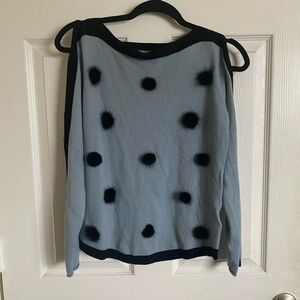 Elegant Black and Gray Women's Sweater